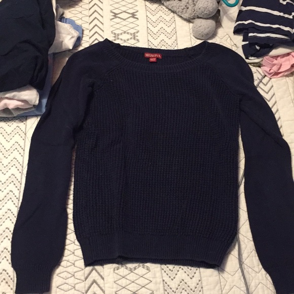Merona Sweaters - h & m navy blue sweater.